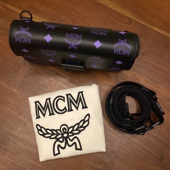 NEW‼️ MCM LOGO MONOGRAM CROSSBODY BAG UNISEX - Picture 5 of 9